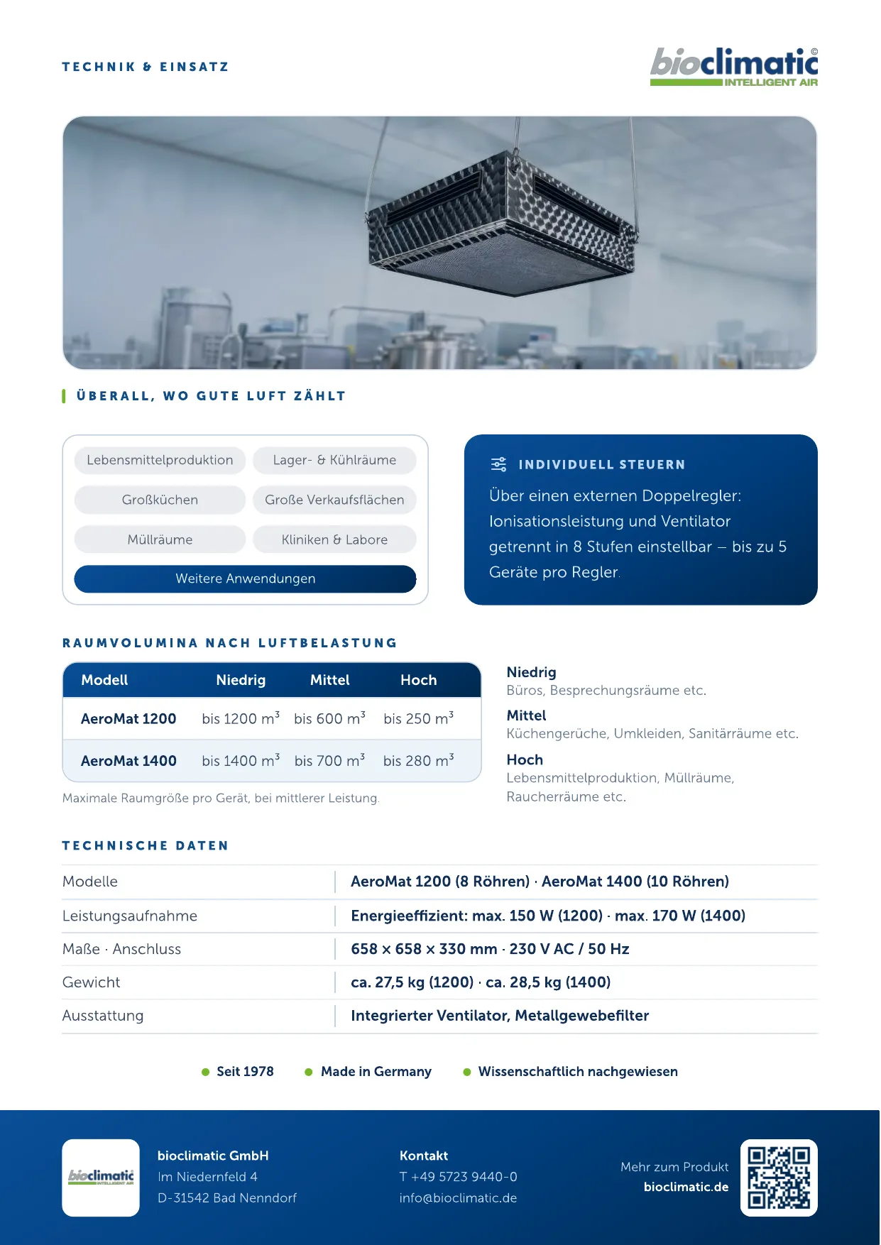 Produktflyer AeroMat, Seite 2 von 2 (Deutsch)