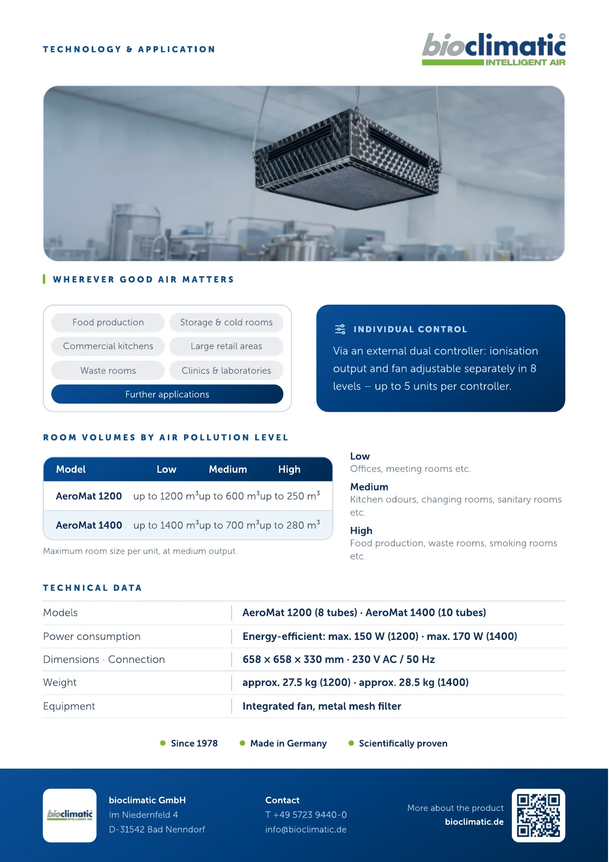 Produktflyer AeroMat, Seite 2 von 2 (Englisch)