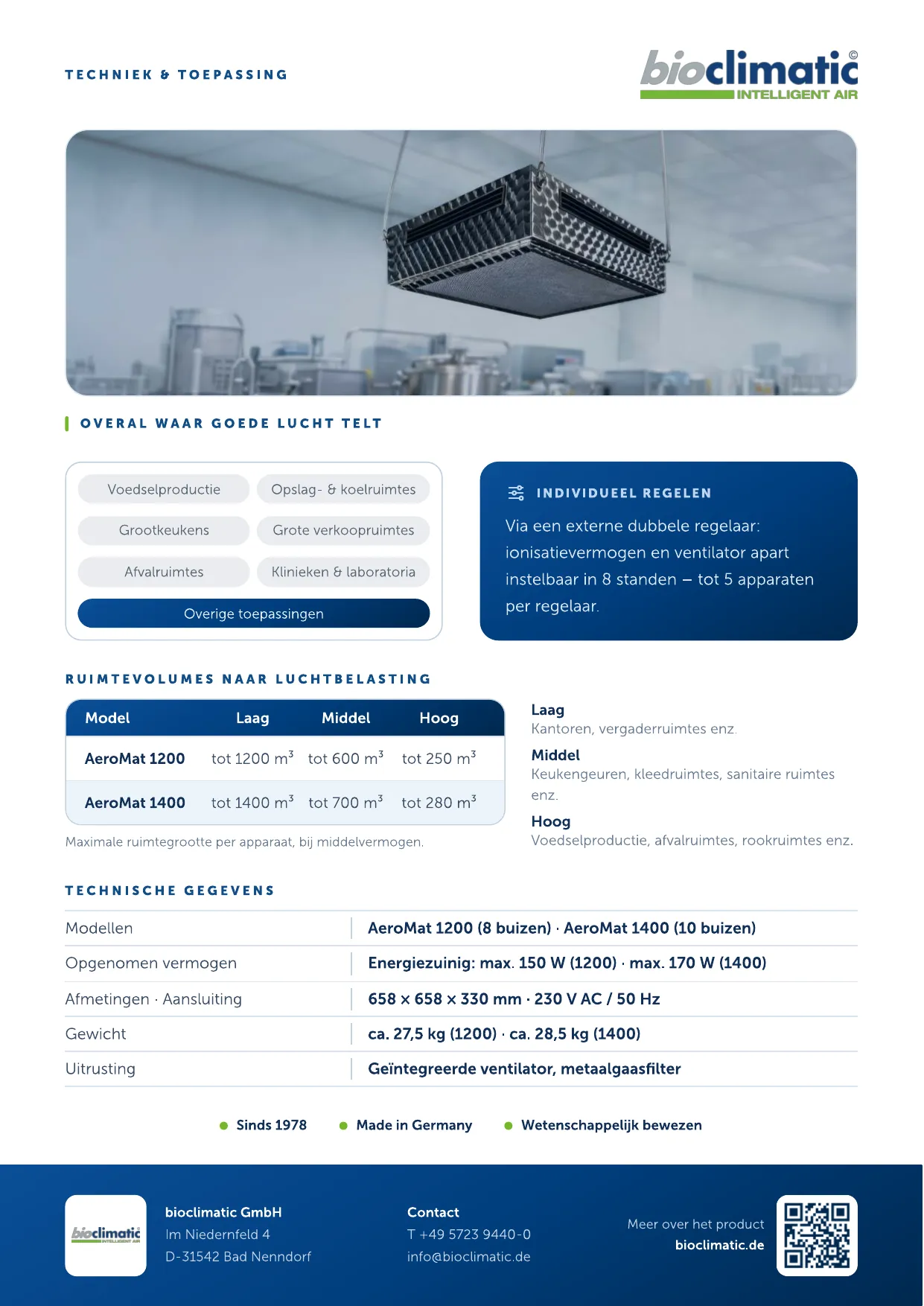 Produktflyer AeroMat, Seite 2 von 2 (Niederländisch)