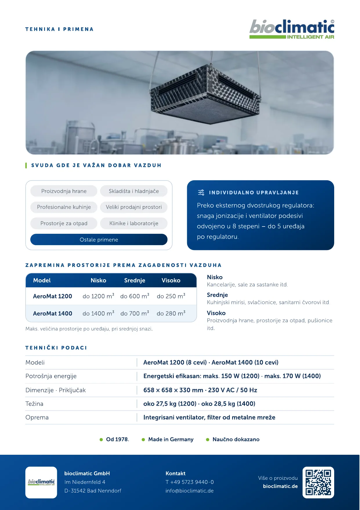 Produktflyer AeroMat, Seite 2 von 2 (Serbisch)