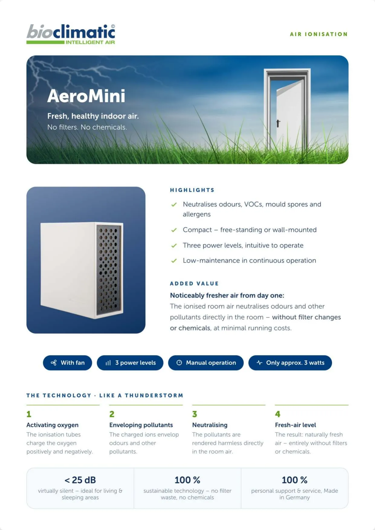 Produktflyer AeroMini, Seite 1 von 2 (Englisch)