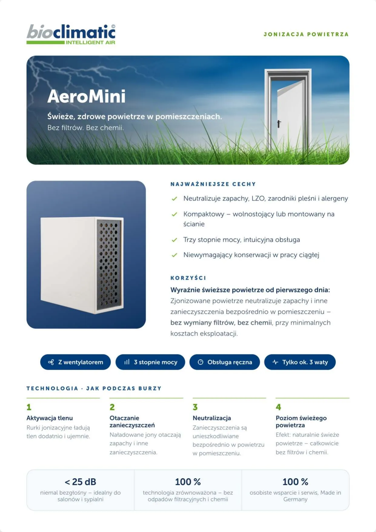 Produktflyer AeroMini, Seite 1 von 2 (Polnisch)