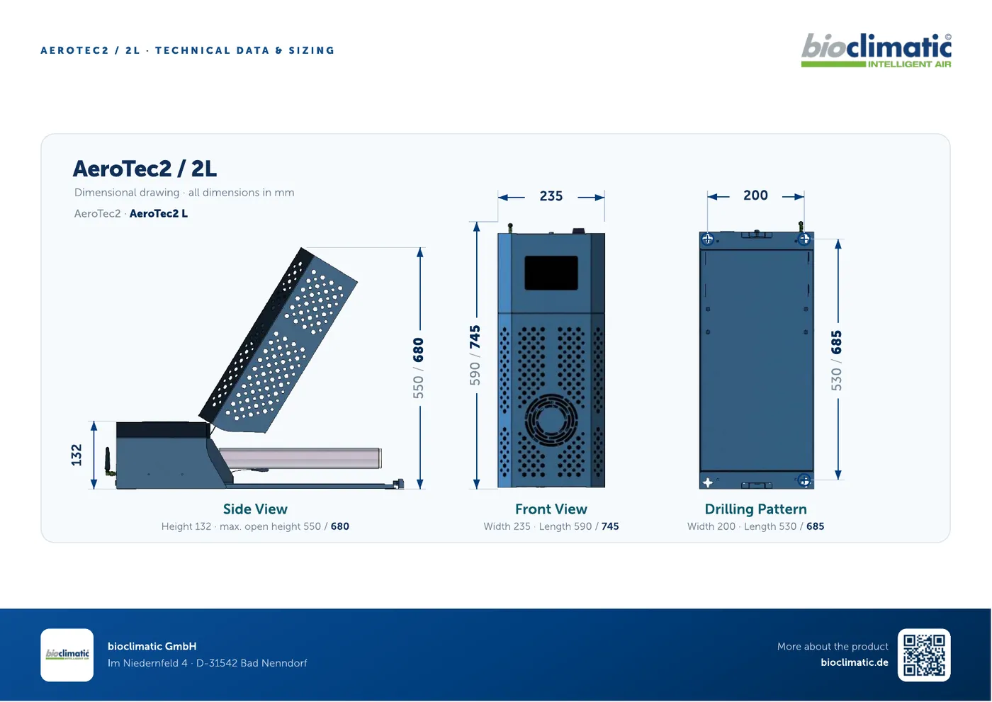 Technisches Datenblatt AeroTec2 / L, Seite 2 von 2 (Englisch)