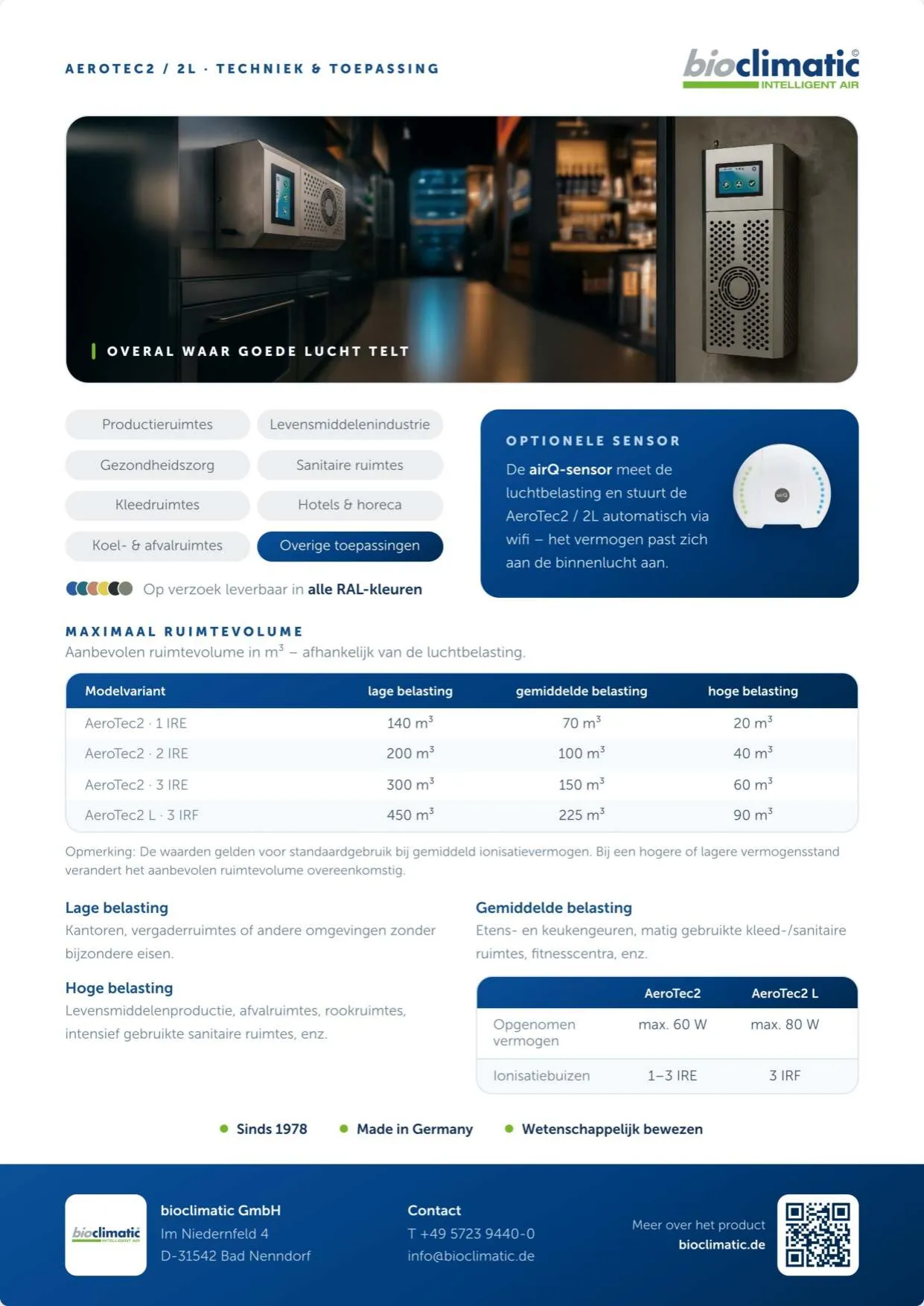 Produktflyer AeroTec2 / L, Seite 2 von 2 (Niederländisch)