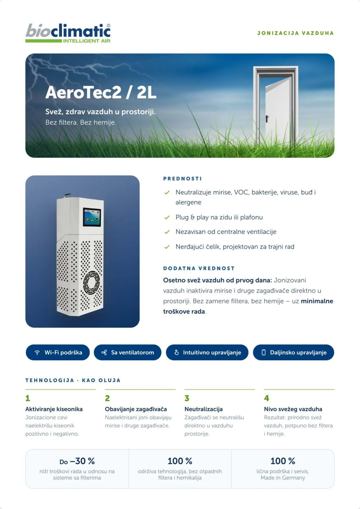 Produktflyer AeroTec2 / L, Seite 1 von 2 (Serbisch)