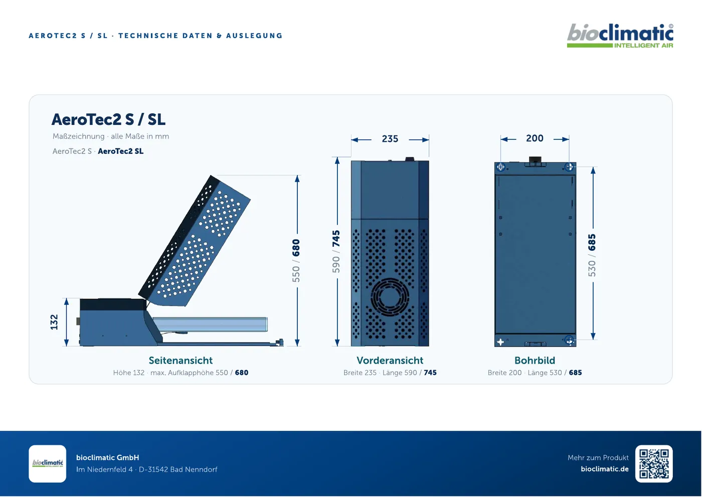 Technisches Datenblatt AeroTec2 S / SL, Seite 2 von 2 (Deutsch)