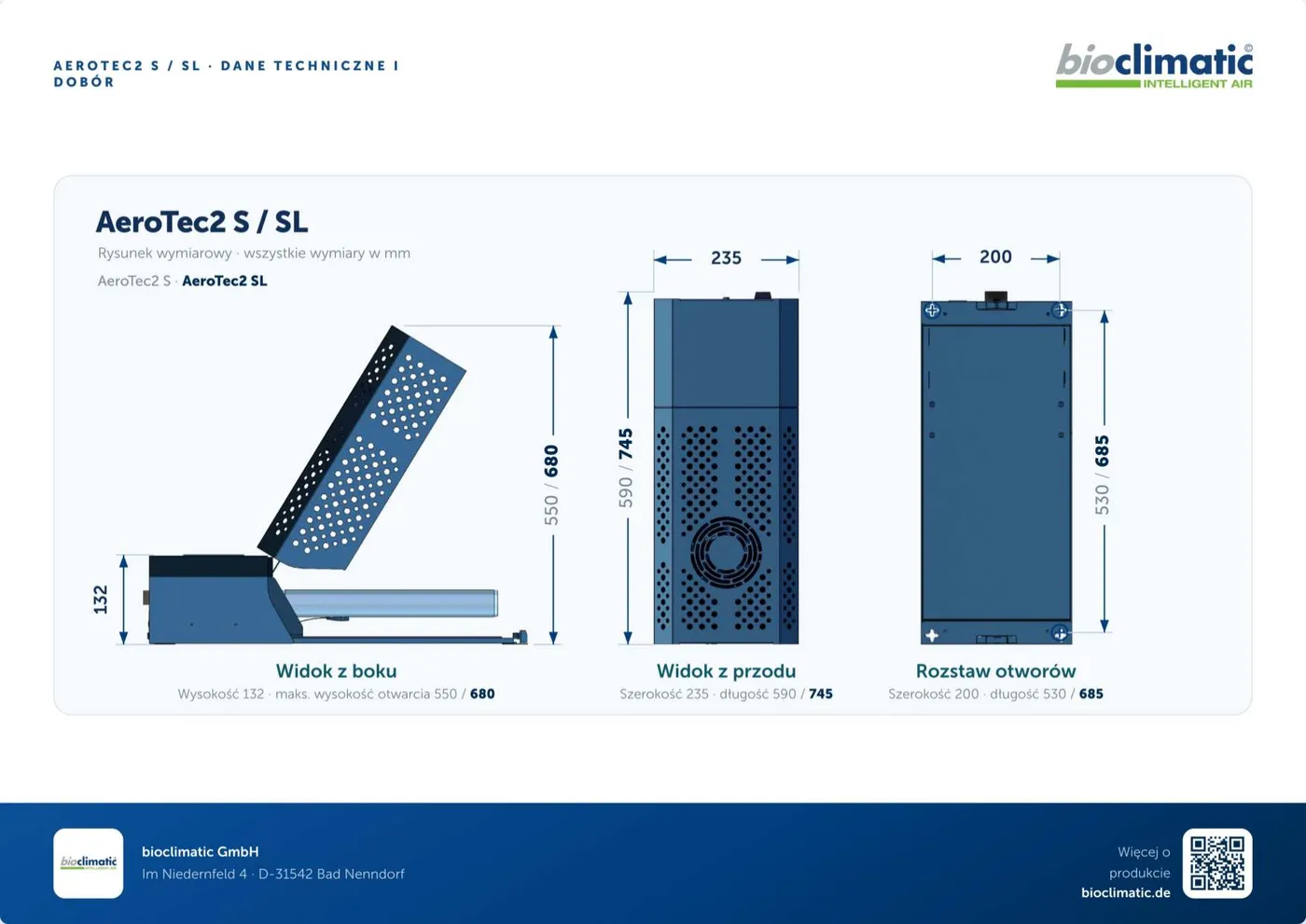 Technisches Datenblatt AeroTec2 S / SL, Seite 2 von 2 (Polnisch)