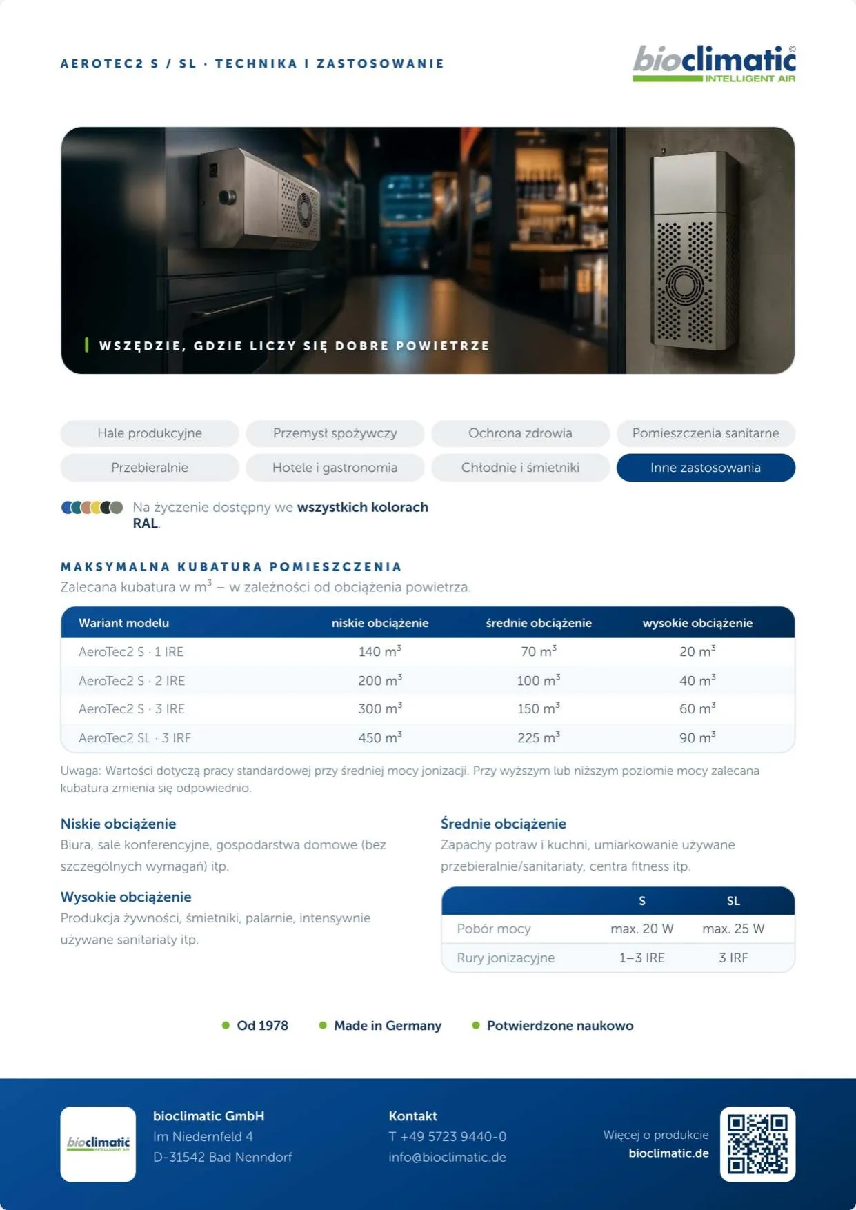 Produktflyer AeroTec2 S / SL, Seite 2 von 2 (Polnisch)
