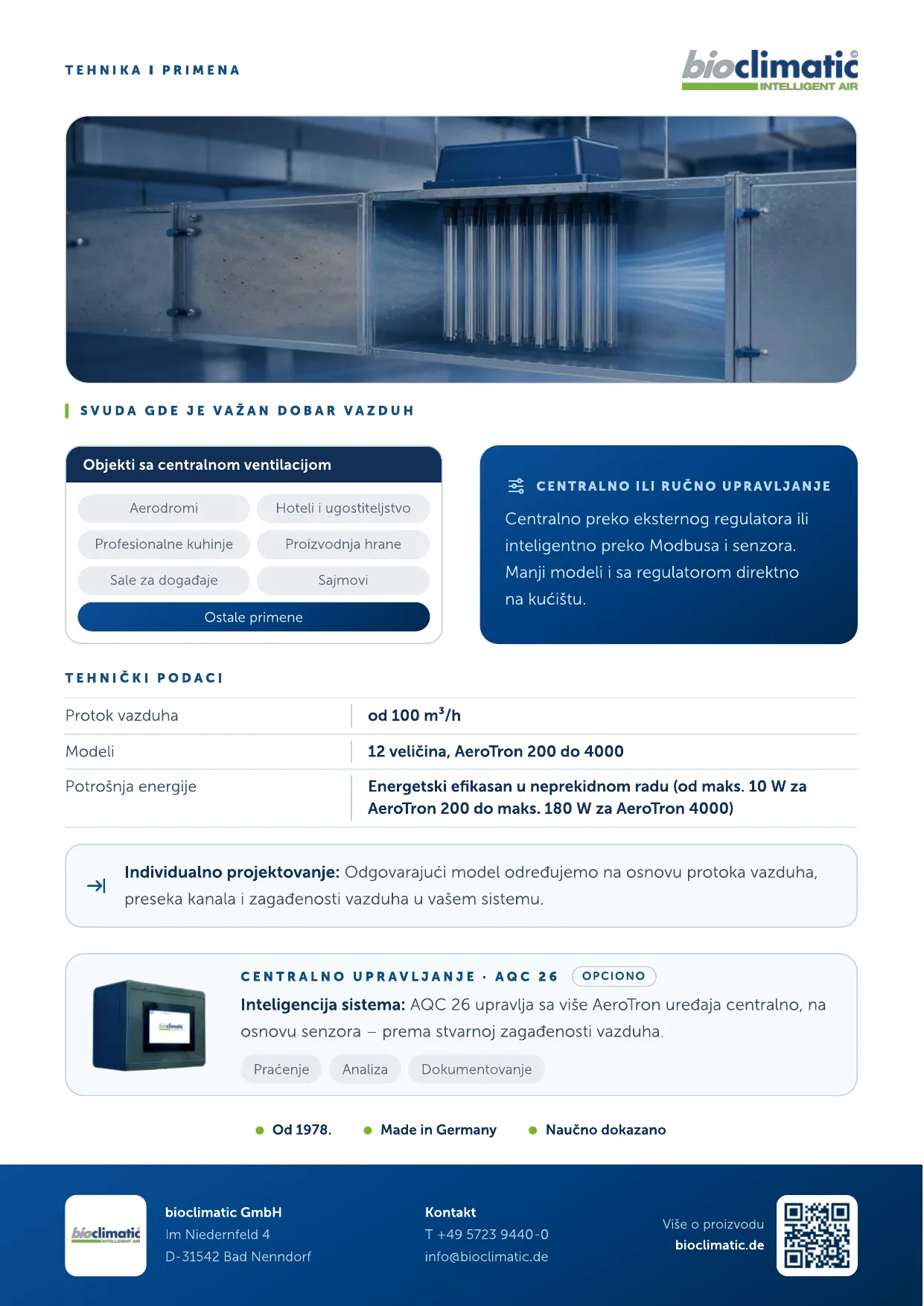 Produktflyer AeroTron, Seite 2 von 2 (Serbisch)