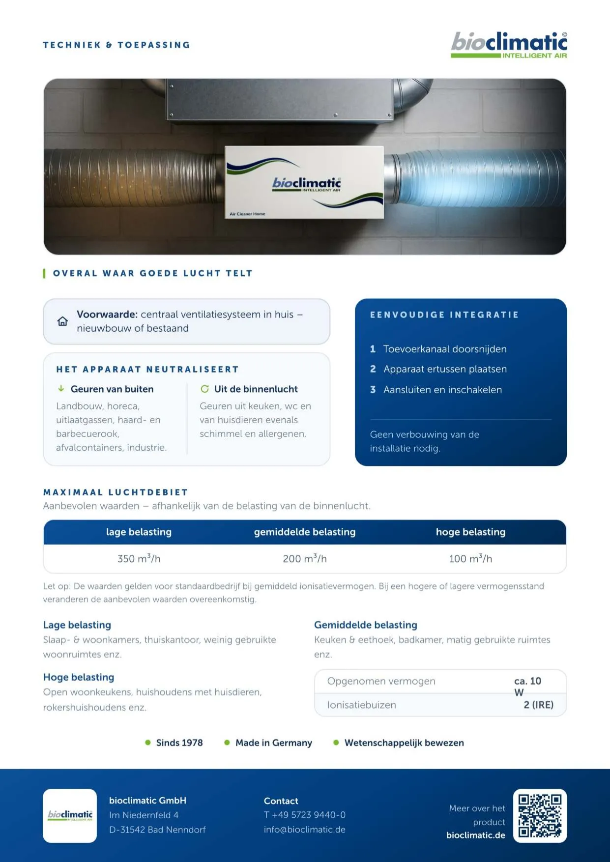 Produktflyer AirCleanerHome, Seite 2 von 2 (Niederländisch)