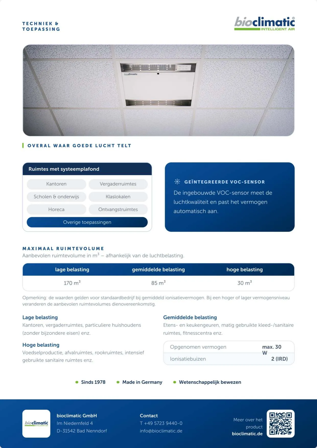 Produktflyer AirCleanerQ, Seite 2 von 2 (Niederländisch)