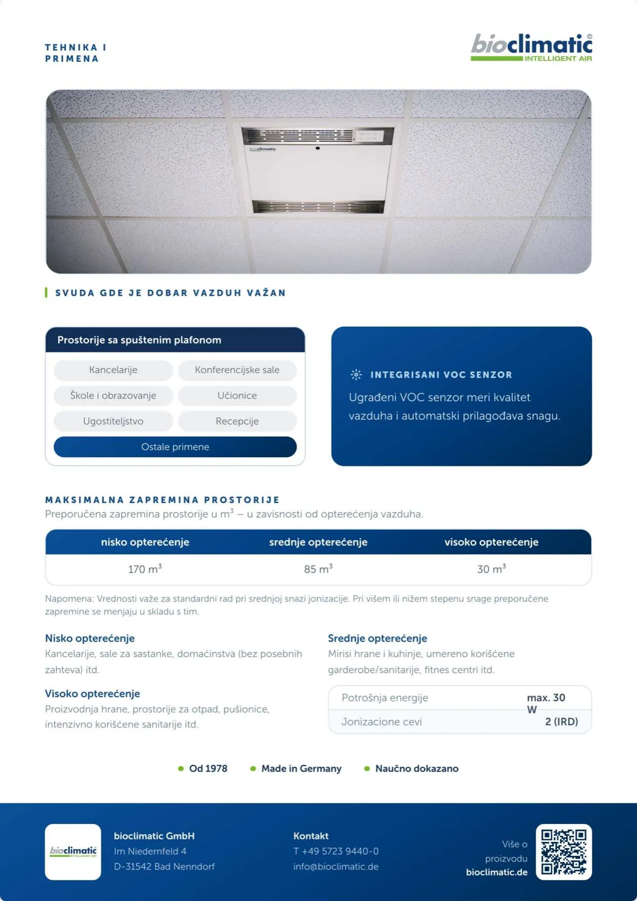 Produktflyer AirCleanerQ, Seite 2 von 2 (Serbisch)