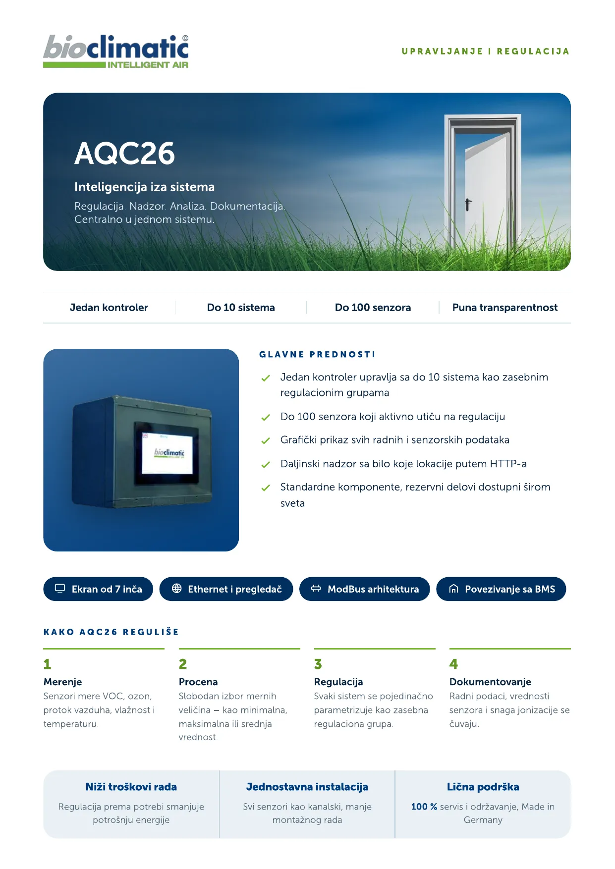 Produktflyer AQC26, Seite 1 von 2 (Serbisch)