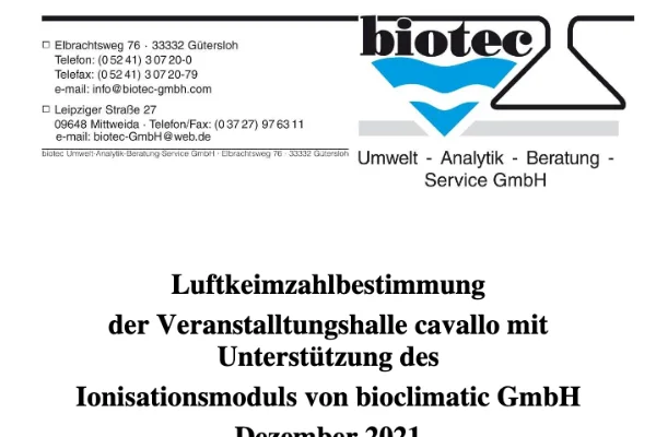Downloads - Bestimmung der Luftkeimzahl in einer Veranstaltungshalle