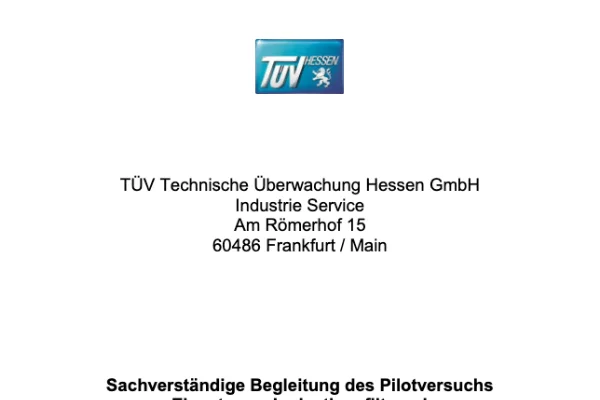 Downloads - Pilotversuch Ionisationsfilteranlagen