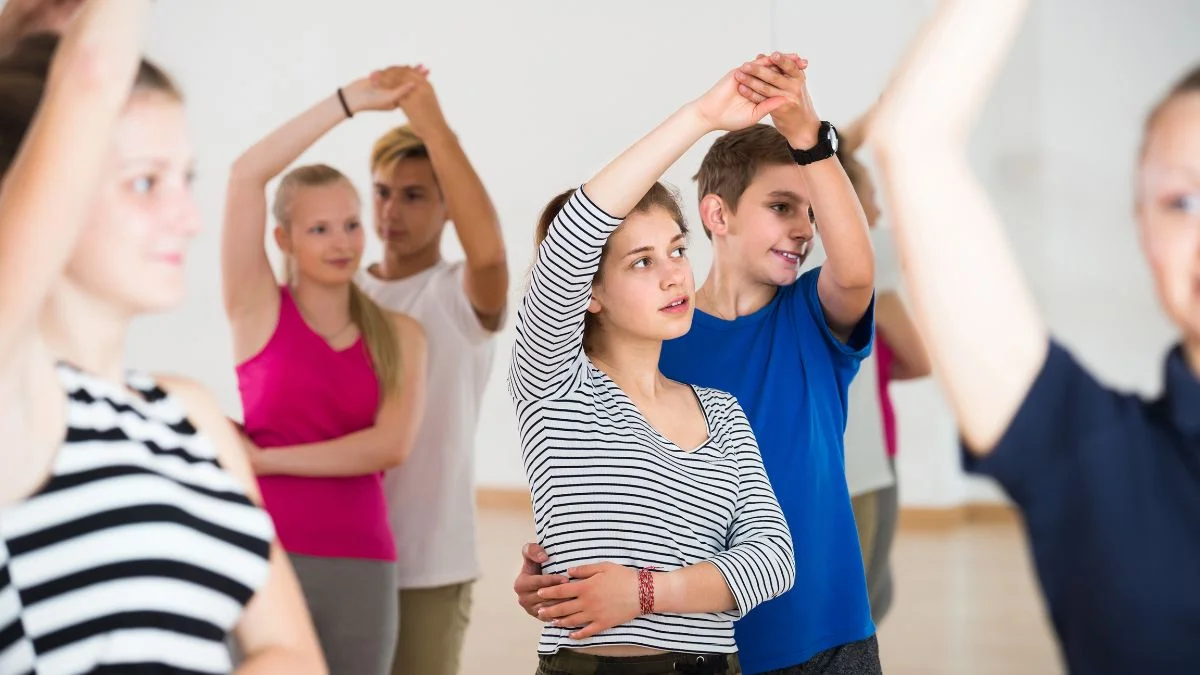 Escola de dança com purificador de ar